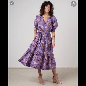 ULLA JOHNSON DASHA DRESS IN ZINNIA GORGEOUS EUC SIZE 6